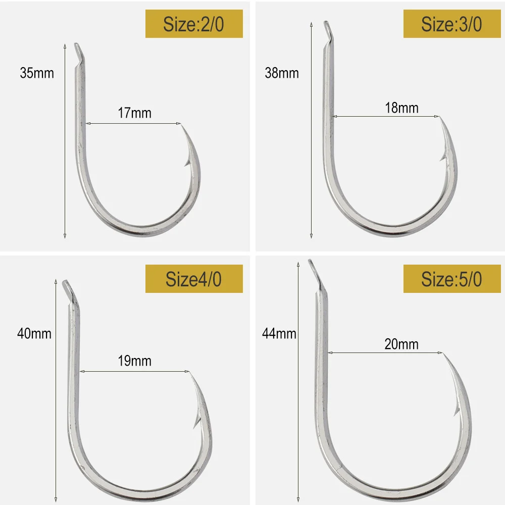 Plantilla de balanceo lento de acero de alto carbono, placa de hierro para Jigging, gancho único, chapado en estaño, antioxidante, accesorios de pesca para barcos marinos, 100 Uds. - imagen 2