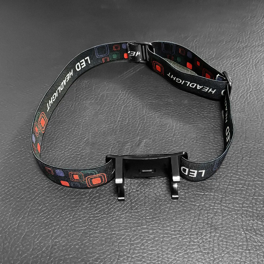 Diadema con clip para linterna LED – Soporte ajustable con hebilla para pesca
