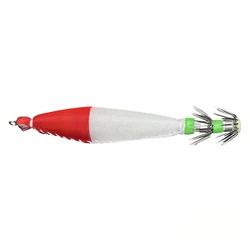 Señuelo de madera luminoso para camarones y calamares