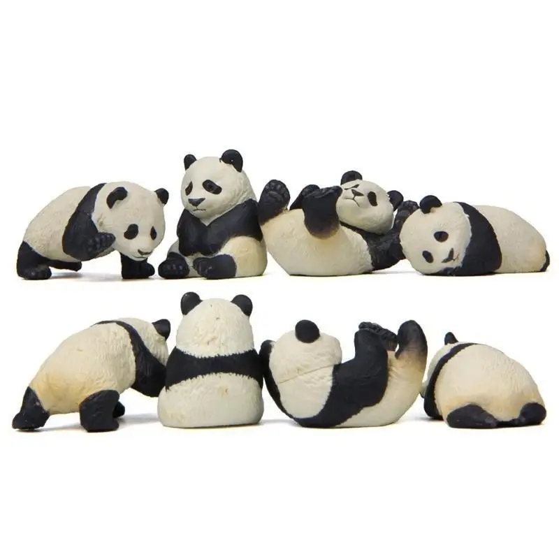 Figuras panda mini PVC – Juego para micro paisajes y jardín - imagen 2