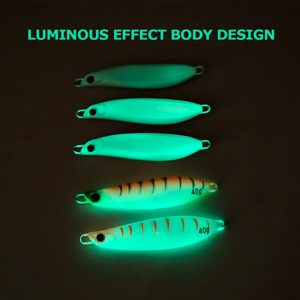 TOLU-señuelo de plantilla de Metal en forma de S con ojos impresos en 3D, 20g, 30g, 40g, 60g, 80g, señuelo de pesca de fundición en tierra, plantilla de Metal Vertical - imagen 4