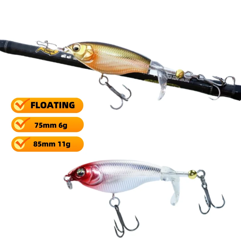 Señuelo Topwater con hélice Swolfy – Cola giratoria para spinning - imagen 4