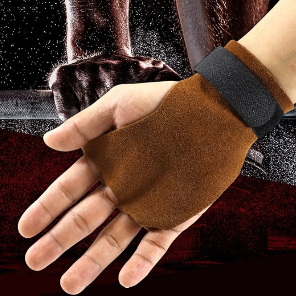 1 par de correas eléctricas de Fitness sin dedos bíceps flexión SBR correas de muñeca para hombre muscular correas de potencia ajustables duraderas para peso muerto - imagen 3