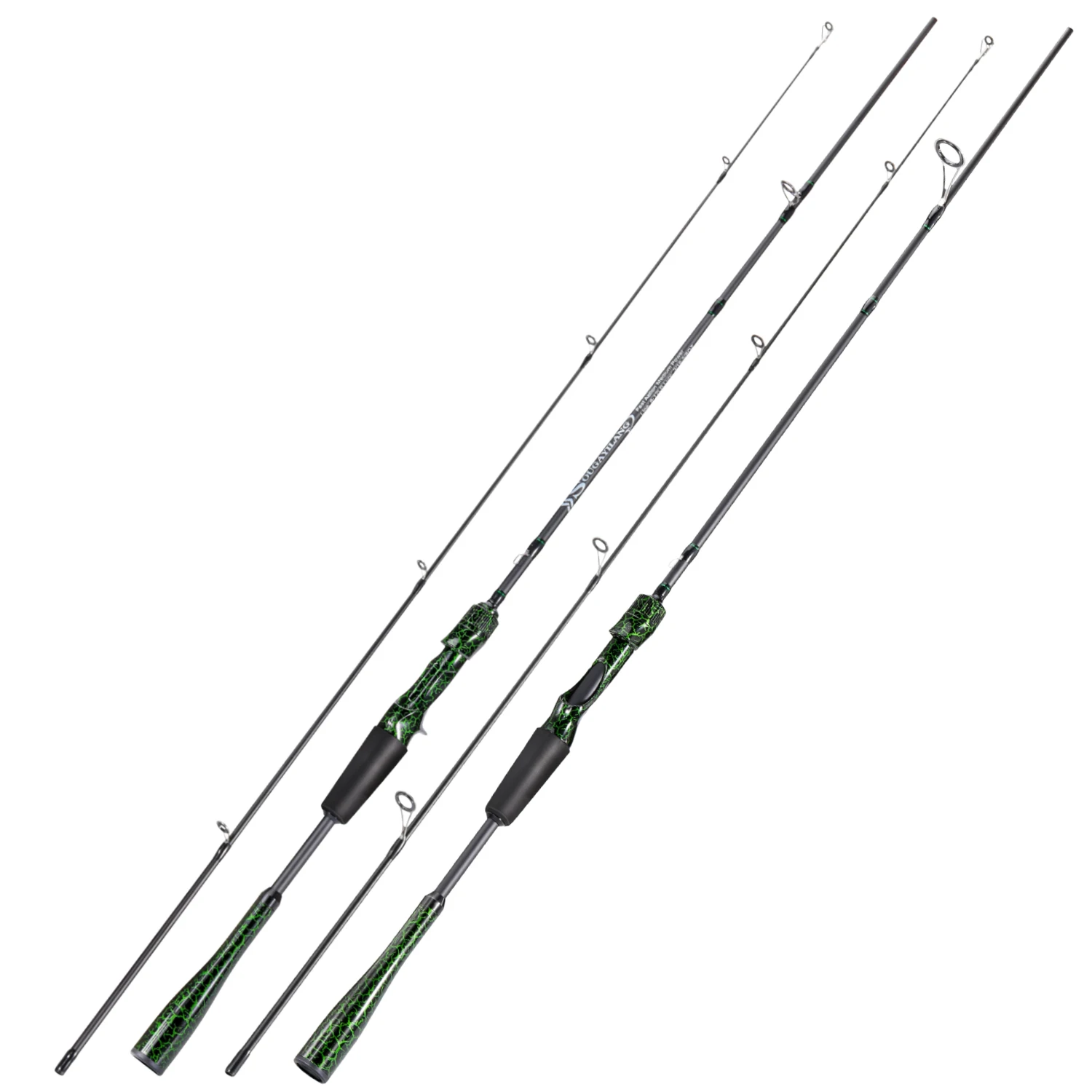 Sougayilang-caña de pescar de fundición de 2 secciones, caña giratoria M MH, súper ligera y sensible, para lubina, trucha, Pesca de agua dulce - imagen 2