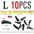 10pcs Size L Black