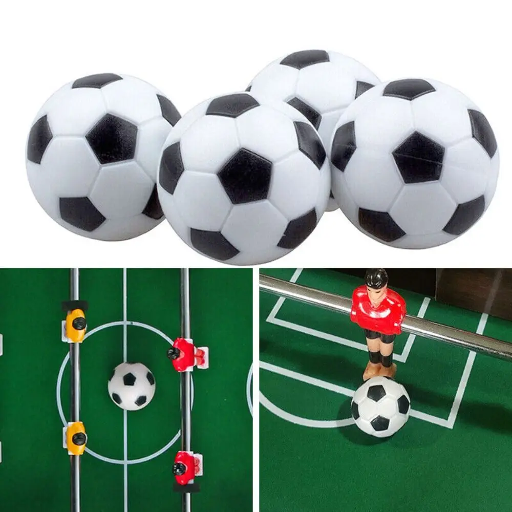 Mini balón de fútbol de mesa de 32mm, balones de fútbol PP en blanco y negro, accesorios de juego de mesa, regalo para jugador