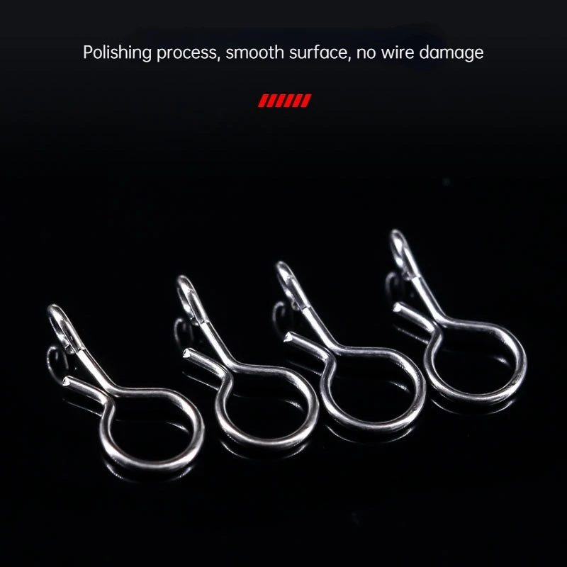 Mosodo-broche de pesca con mosca, cambio rápido para reemplazo de gancho, anillo conector, Pin de cebo, accesorios de pesca con mosca - imagen 4