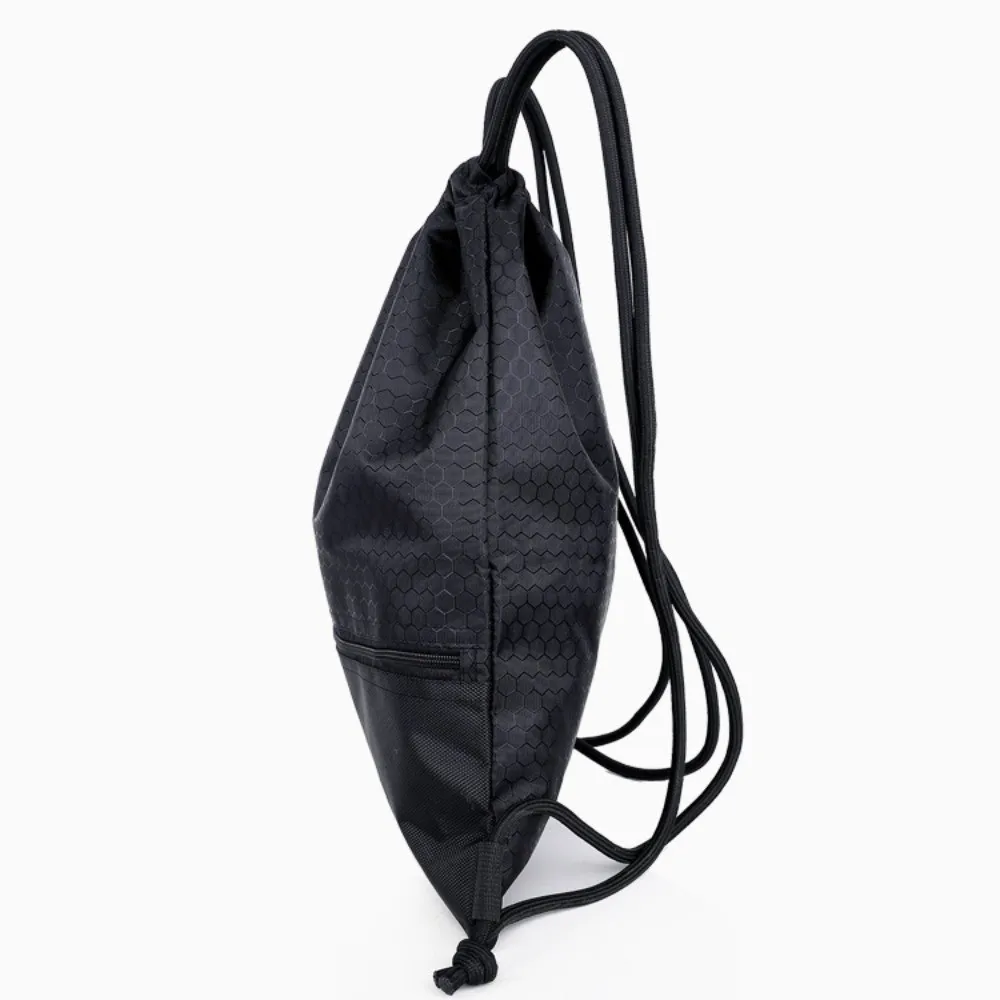 Bolsa impermeable con cordón para Fitness, mochila ligera con cordón de gran capacidad para ir al trabajo, bolsillo con cordón de Color sólido, Unisex - imagen 2