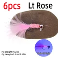 6pcs Lt Rose