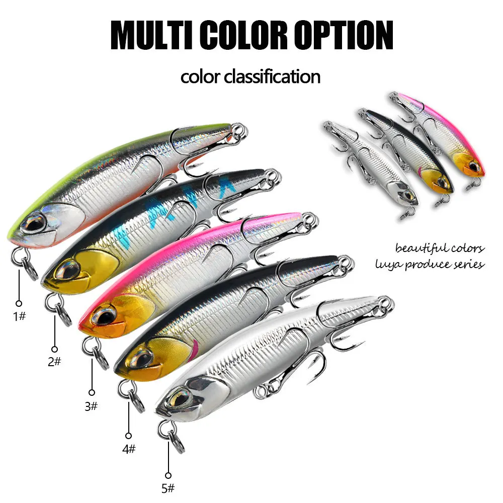 Cebo de lápiz que se hunde, aparejos de pesca de carpa, Crankbait duro de plástico Artificial, 53mm, 4,5g, 1 unidad - imagen 5