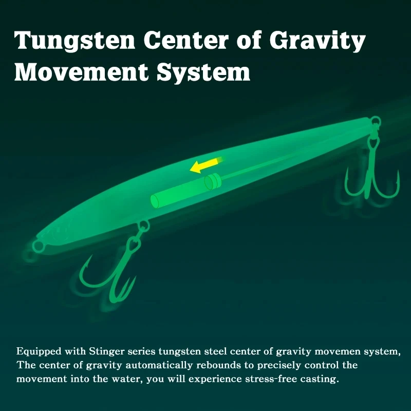 TSURINOYA-señuelo de pesca de trucha y lubina, cebo duro Artificial delgado de 115mm, 20g, máx. 80m, lápiz de hundimiento de fundición ultradelgada de 115S - imagen 4