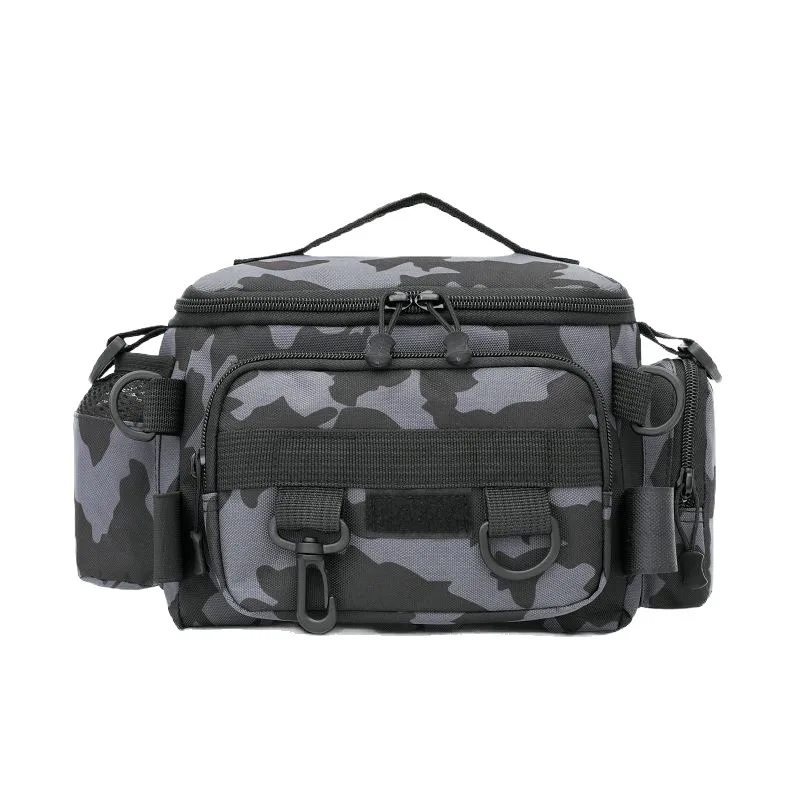 Soporte portátil para caña de pescar con bolsa hombro multifuncional