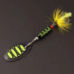 Señuelos de Mar con Cuchara Giratoria y Plumas Triples – Wobbler