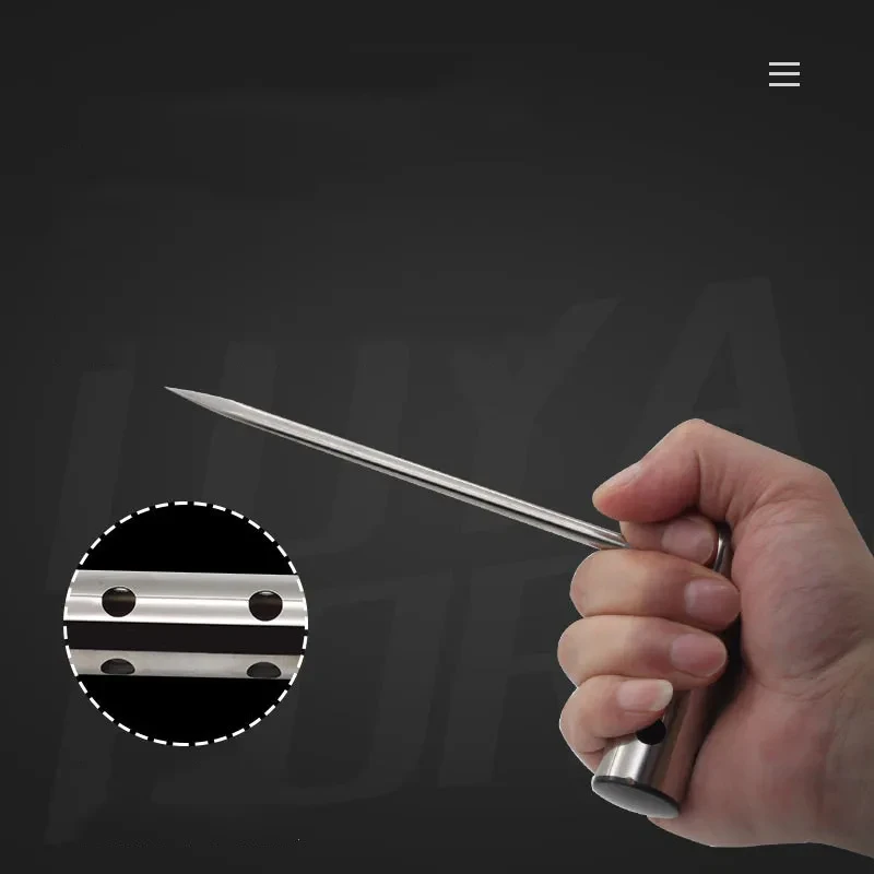 Arpón portátil de acero inoxidable, lanza para pescado, tenedor para buceo, rompecabezas, aparejos de taladro, herramienta de purga de pesca - imagen 5