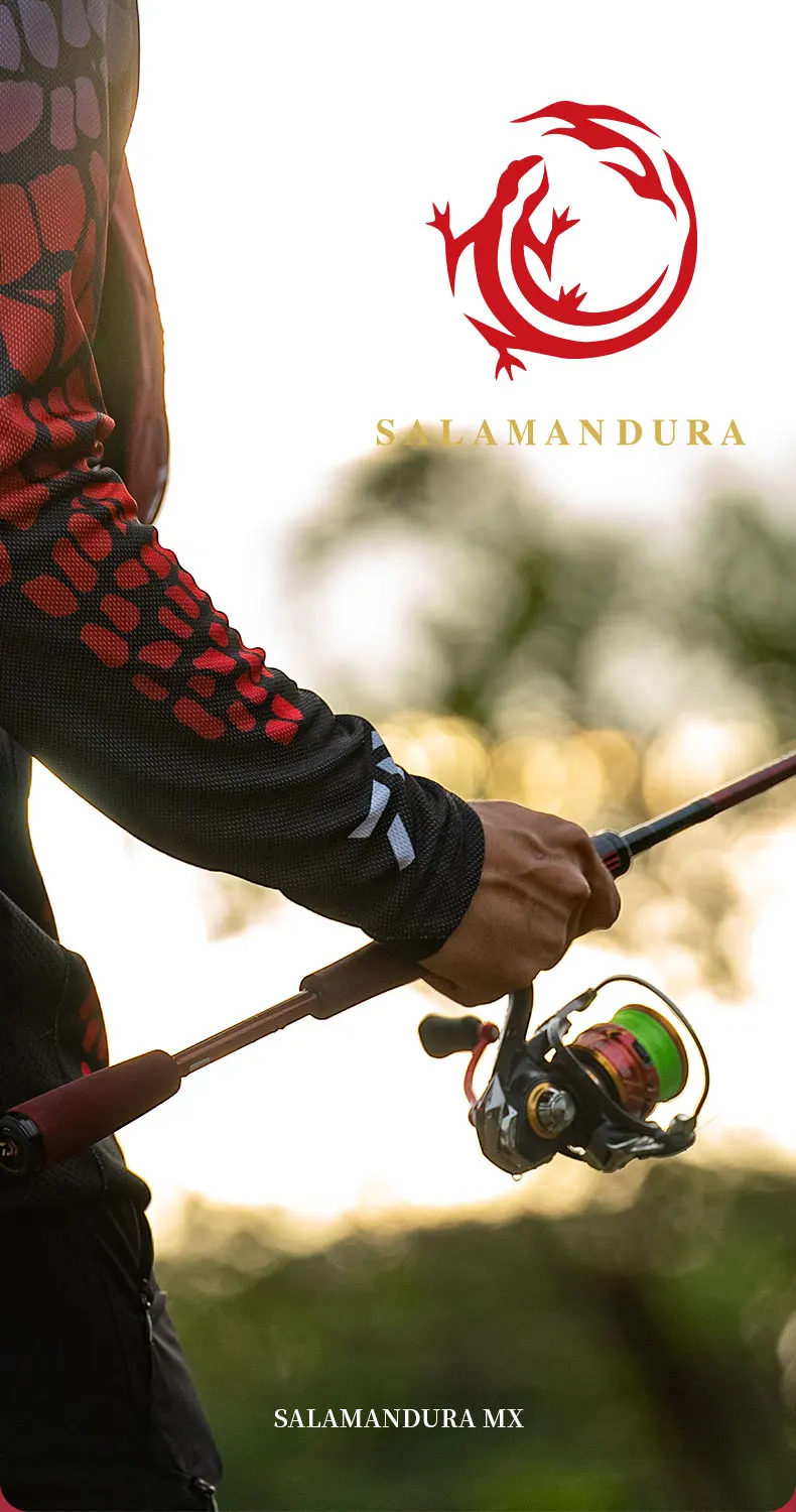 DAIWA-caña de pescar SALAMANDURA MX Spinning/Baitcasting, señuelo de alto carbono 2S, anillo guía FUJI de acción rápida, novedad de 2022 - imagen 2