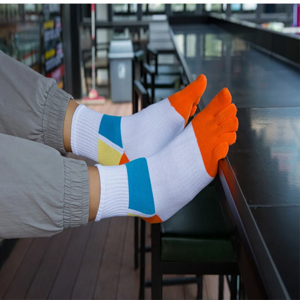 Deporte antibacteriano antisudor EU 38-44 con dedos de los pies calcetines transpirables calcetines de vestir con dedos de los pies calcetines de sudor calcetines de cinco dedos - imagen 2