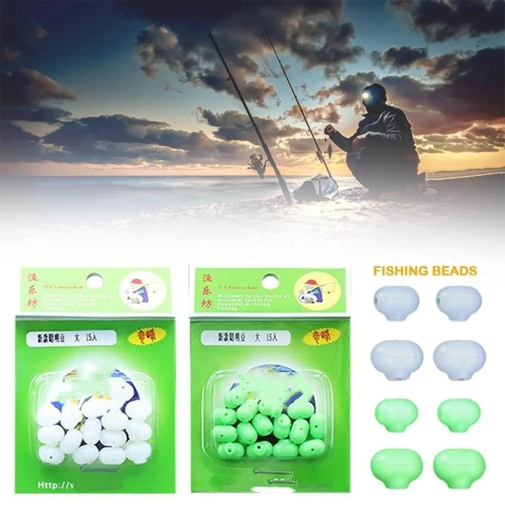 Conector de cuentas de pesca transparentes, conector ovalado de doble orificio cruzado de 3 vías, aparejo de cuentas cruzadas transparentes, 15 Uds.