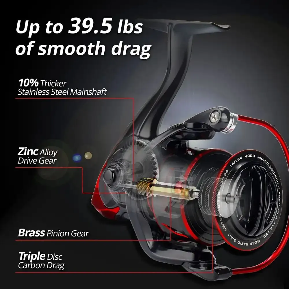 AliExpress-collectie Kastking Sharky Iii Ball Bearings10 1 18Kg Max Drag Spinning Reel Duurzaam Metalen Lichaam Zoetwater Visserij Haspel - imagen 5