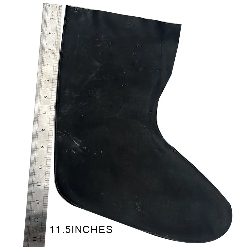 Calcetín de traje seco de látex 3D (plano) calcetines de traje seco impermeables elásticos reparación sellos de goma de repuesto longitud de la sola 10 pulgadas (un par) - imagen 3