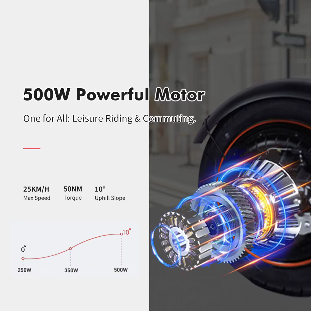 Scooter Eléctrico C14 5000W – Plegable con asiento y canasta urbana - imagen 4