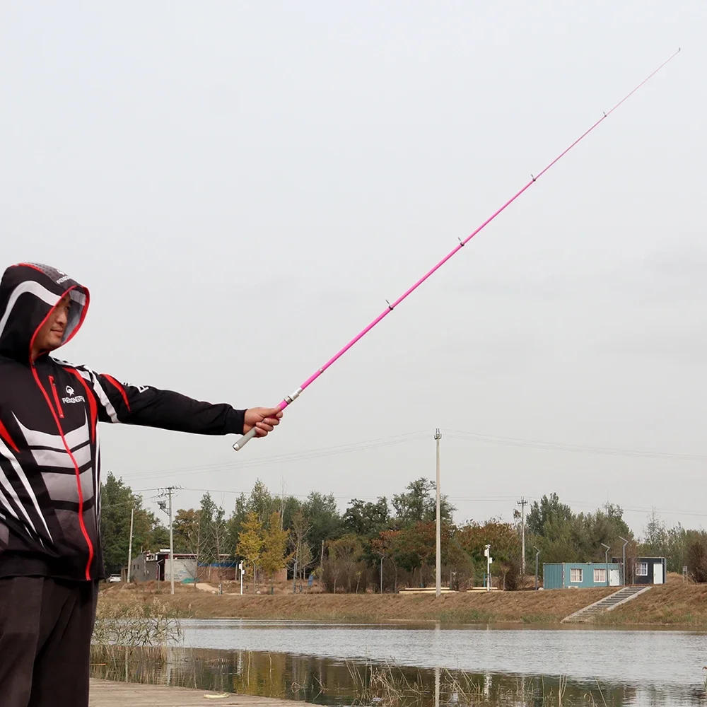 Cañas de pescar telescópicas fundidas con señuelo de 1,5 m-2,4 m, caña giratoria de carbono, pesca de calamar, Baitcasting, viaje, M Power, caña de trucha ultraligera - imagen 5