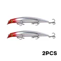 2pcs red silver