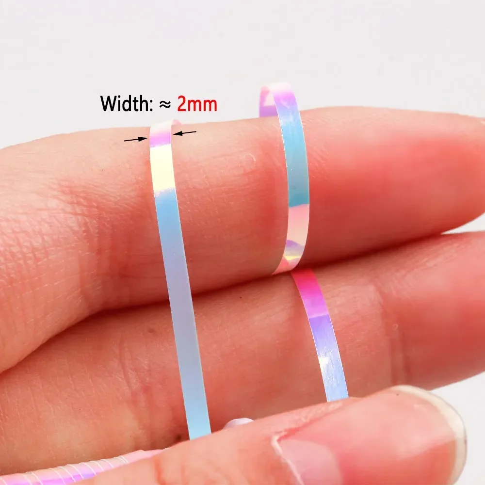 Bimoo, 6 uds., mezcla de 2 tonos, oropel plano de Mylar, Material para atado de moscas para Flashback, costilla, ninfas, Streamer, agua salada, mosca, trucha, pesca - imagen 4