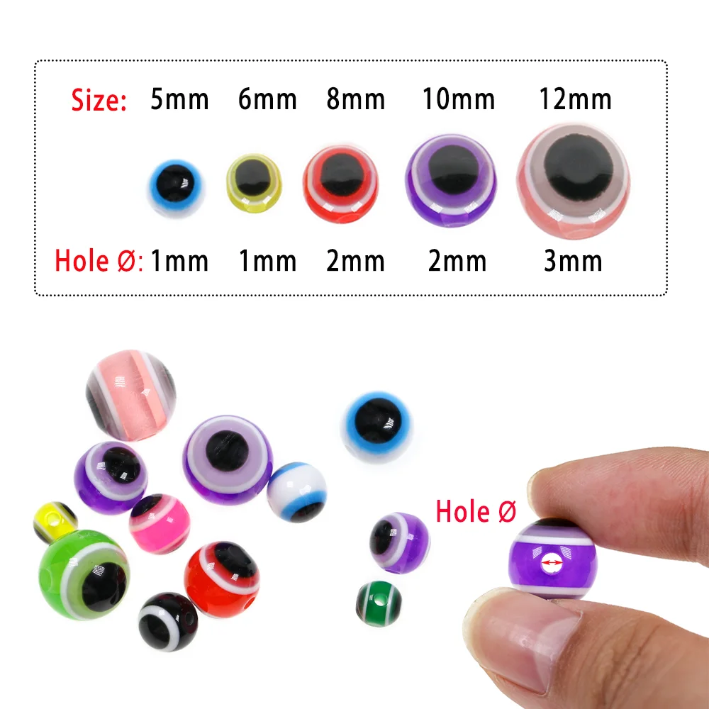 LIONRIVER-Cuentas de pesca Space Stopper, Señuelos de Pesca de ojo de pez duro, anzuelo de cebo, accesorios de aparejo de Texas, aparejos de trucha - imagen 3