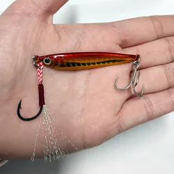 Señuelo de pesca con plantilla de Metal en forma de S, cebo duro para curricán, aparejos de pesca de lubina, Jigging de trucha, plantillas de anzuelo sin asistencia, 15g, 5,5 cm, 1 ud.