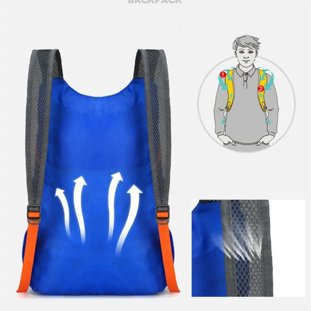 Mochila plegable para montañismo de gran capacidad de 20L, mochila de viaje deportiva plegable y ligera, impermeable, ultraligera