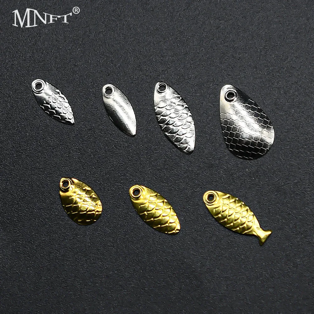 Señuelos DIY con cuchillas de cobre MNFT para pesca con anillos giratorios - imagen 4