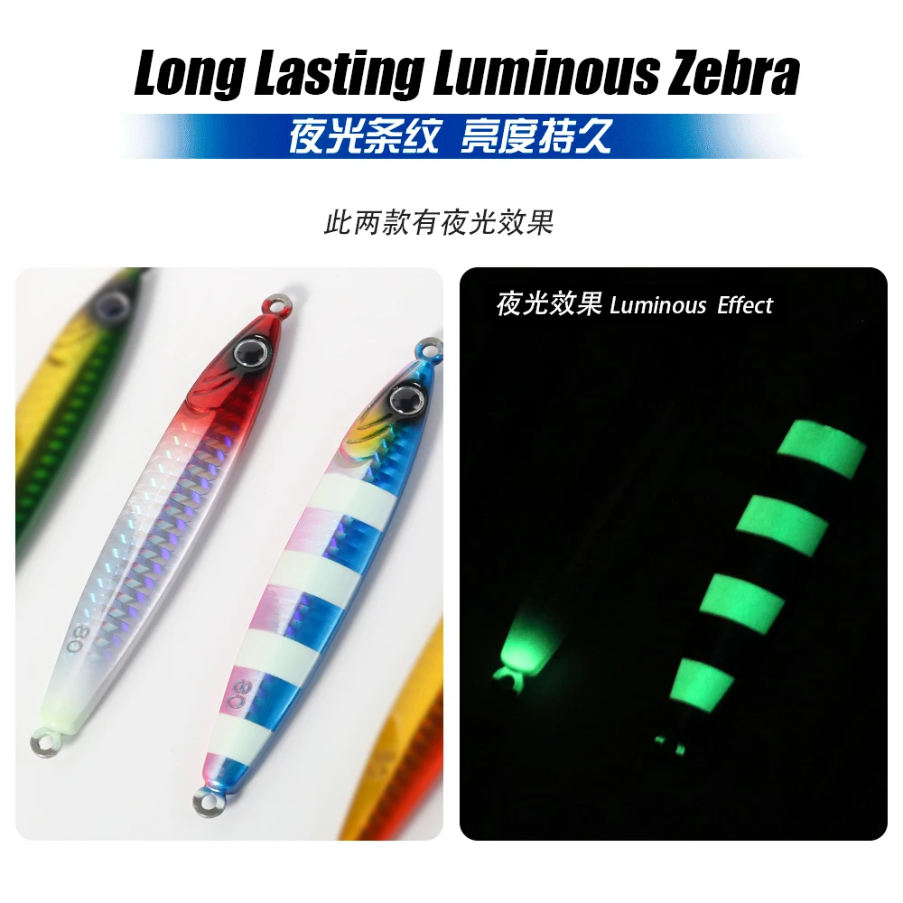 JIGGING PRO 30g 40g 60g 80g plantilla de tungsteno pesca en agua salada plantilla de Metal señuelo - imagen 5