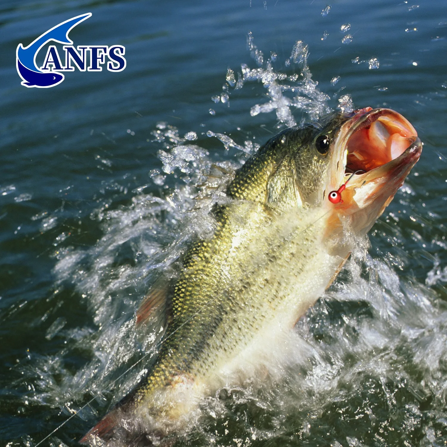 ANFS Juego de anzuelos de pesca con peso afilado mejorado, Kit de anzuelos con cabezales de plantilla de plomo, tamaños surtidos con caja de señuelos, 32 Uds. - imagen 4