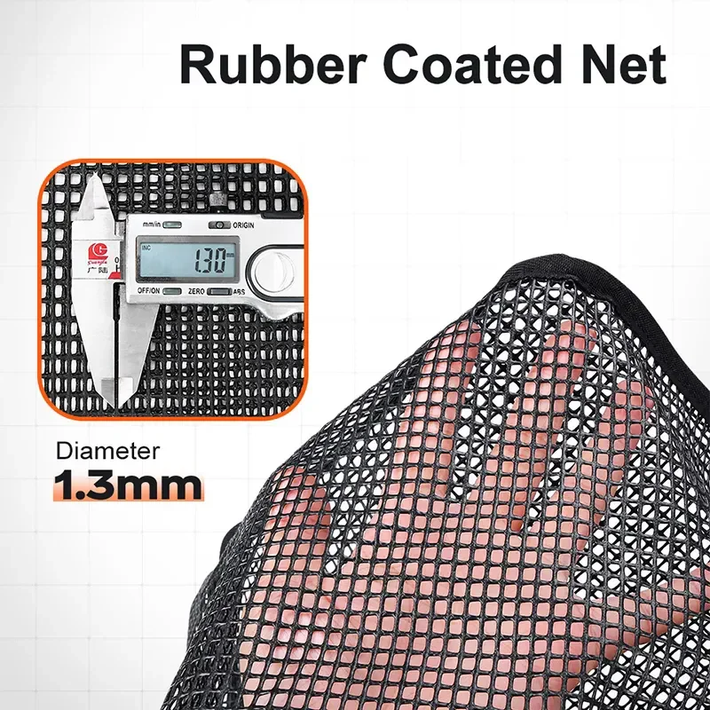 Cesta de pescar flotante plegable, red de pesca, bolsa de pesca de malla plegable portátil, cubo de almacenamiento de pescado, pesca - imagen 5