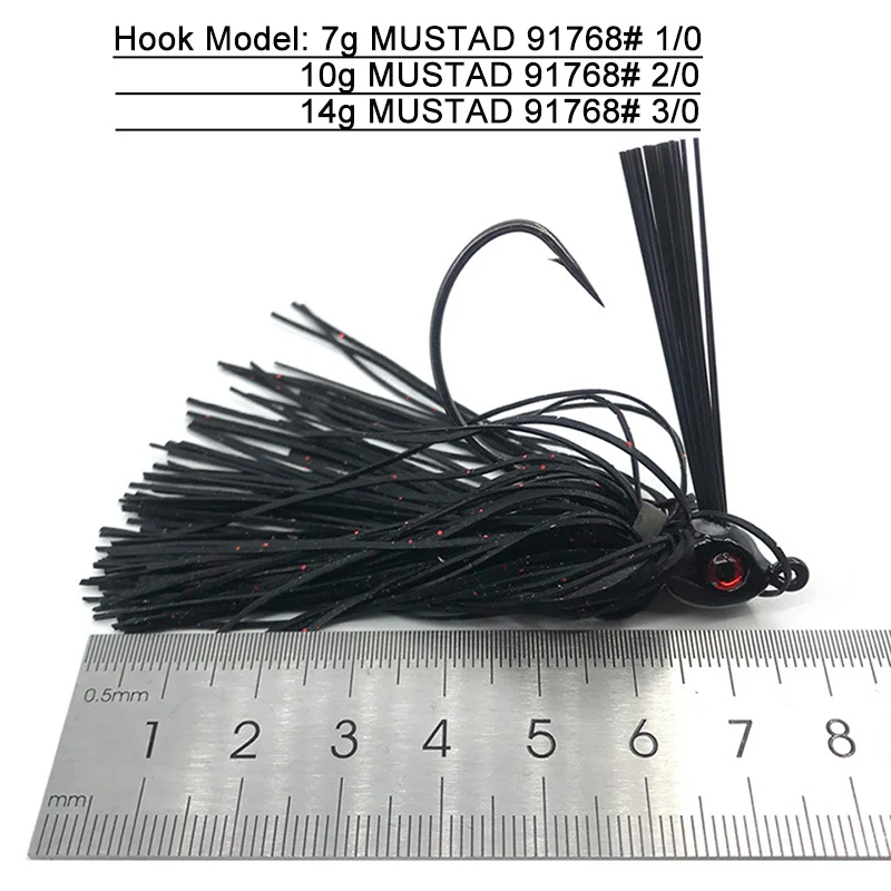 Cebo de silicona para lubina, anzuelo de goma Wobbler de 7G/10G/14G, para Pesca con barba, Lucio, Walleye - imagen 2