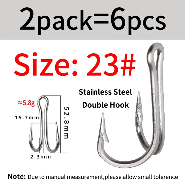 6 Hooks Size 23