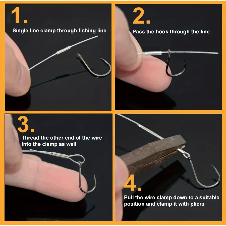 Sea.Yolo-sedal de pesca de 10m, líder de alambre de acero X7 recubierto de nailon, 0,2-1mm, 5-150LB, accesorios de pesca para pesca de lubina, 2 uds. - imagen 3