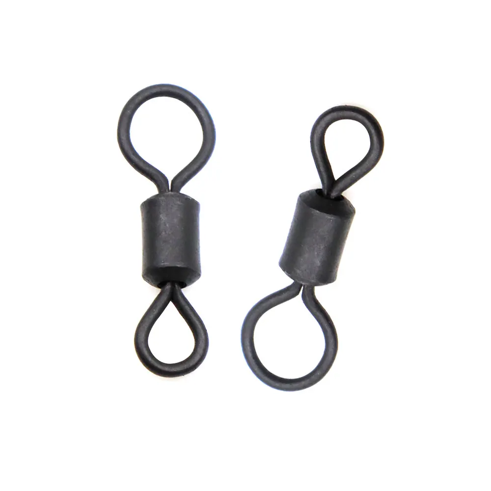 Accesorios de pesca de carpa, aparejos de pesca de ojo grande, gancho giratorio, aparejo de pelo, Conector de Enlace de gancho para alimentador - imagen 2