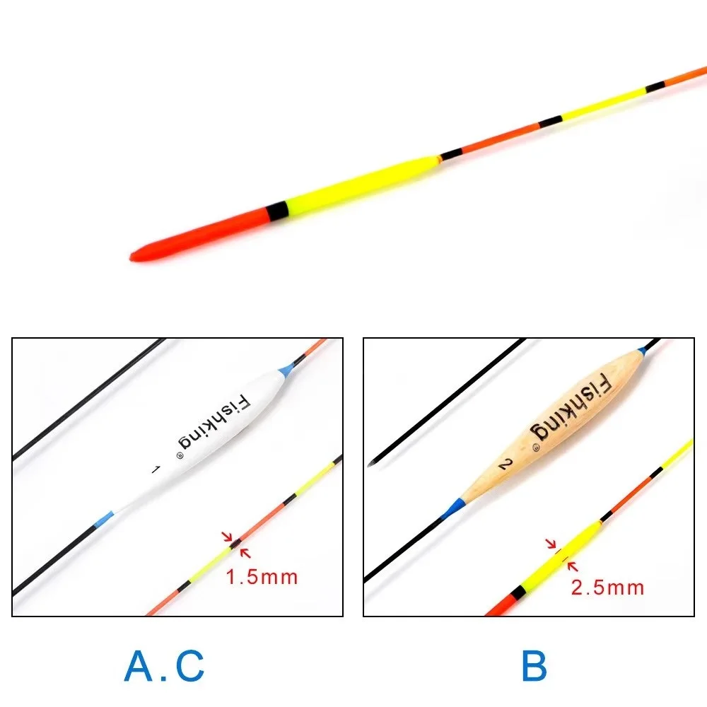 NGB 3 uds flotador de pesca de cola larga boya Bobbers Barguzinsky flotadores de abeto 34cm-36cm 1,2g-1,5g Paulownia accesorio de pesca de carpa - imagen 5