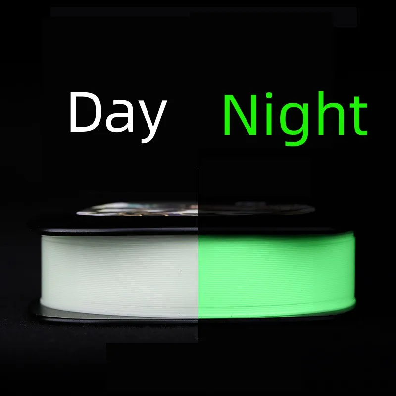 Línea de pesca luminosa de 108m, línea de luz Invisible de fuerza Nodule súper fuerte, suave, no rizada, línea fluorescente para pesca nocturna - imagen 5
