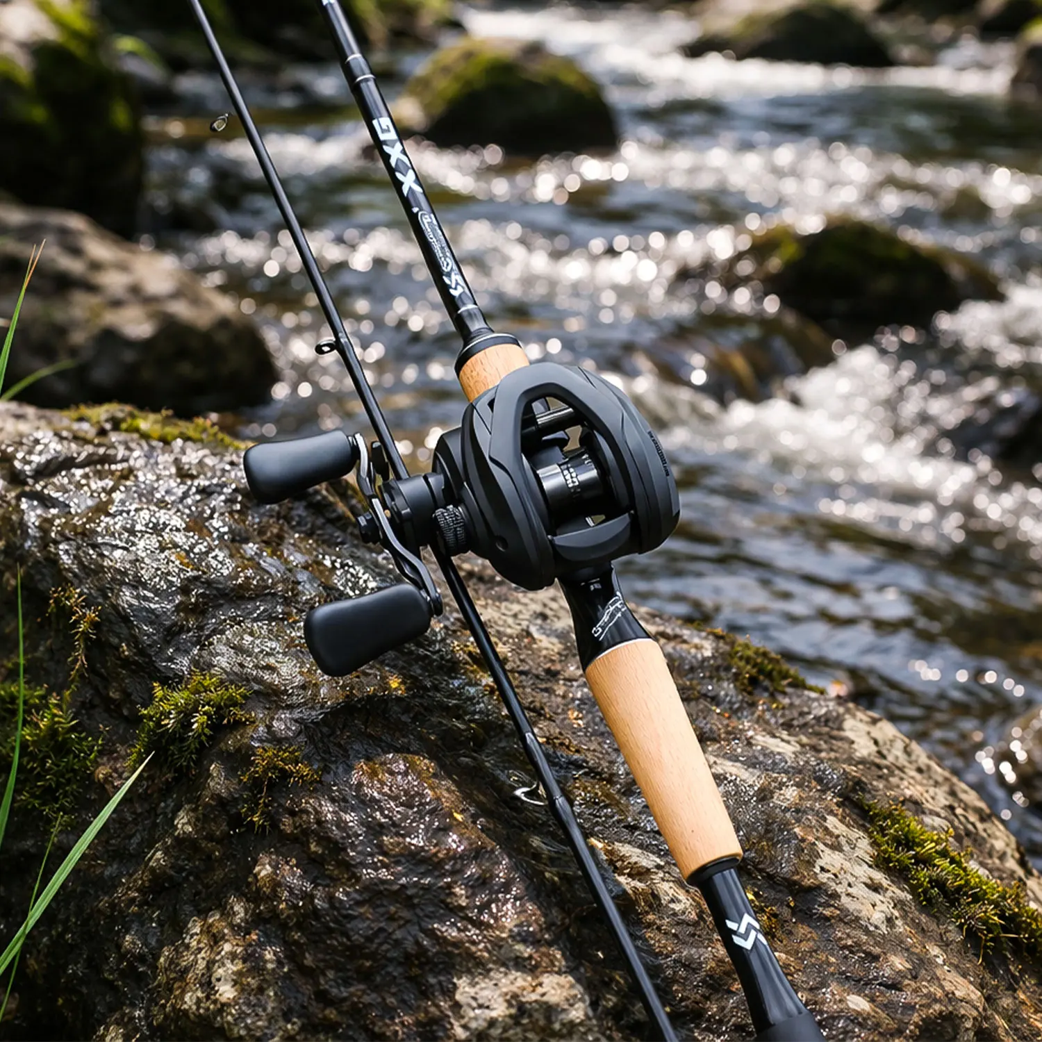 Combo Caña y Carrete de pesca Sougayilang MH 1,8 m con freno magnético - imagen 2