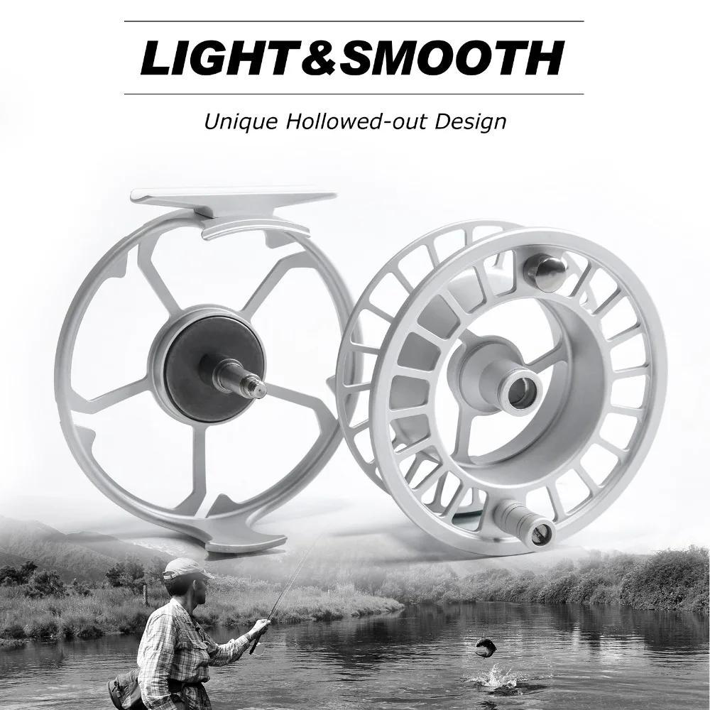 Goture-carrete de pesca con mosca profesional, rueda de pesca con mosca de aluminio, Metal mecanizado CNC, 3/4, 5/6, 7/8, 9/10, 2 + 1BB - imagen 2