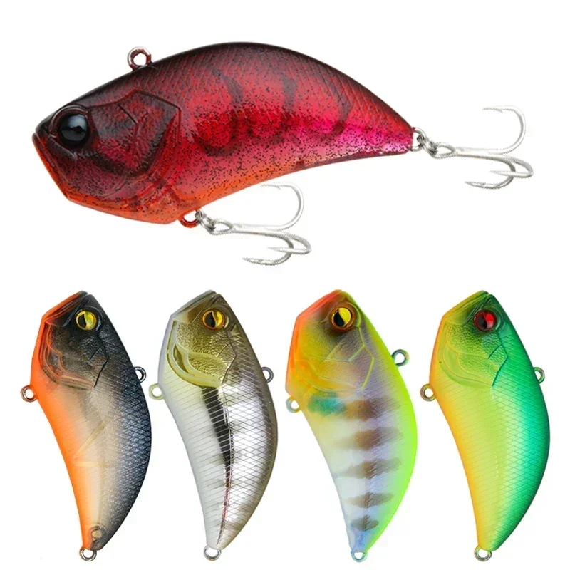 VIBRATION 54mm/15g Crankbait Wobbler hundimiento señuelo de Pesca sin labios nivel Vib señuelo para lubina Lucio cebo duro Pesca Isca hielo invierno - imagen 3