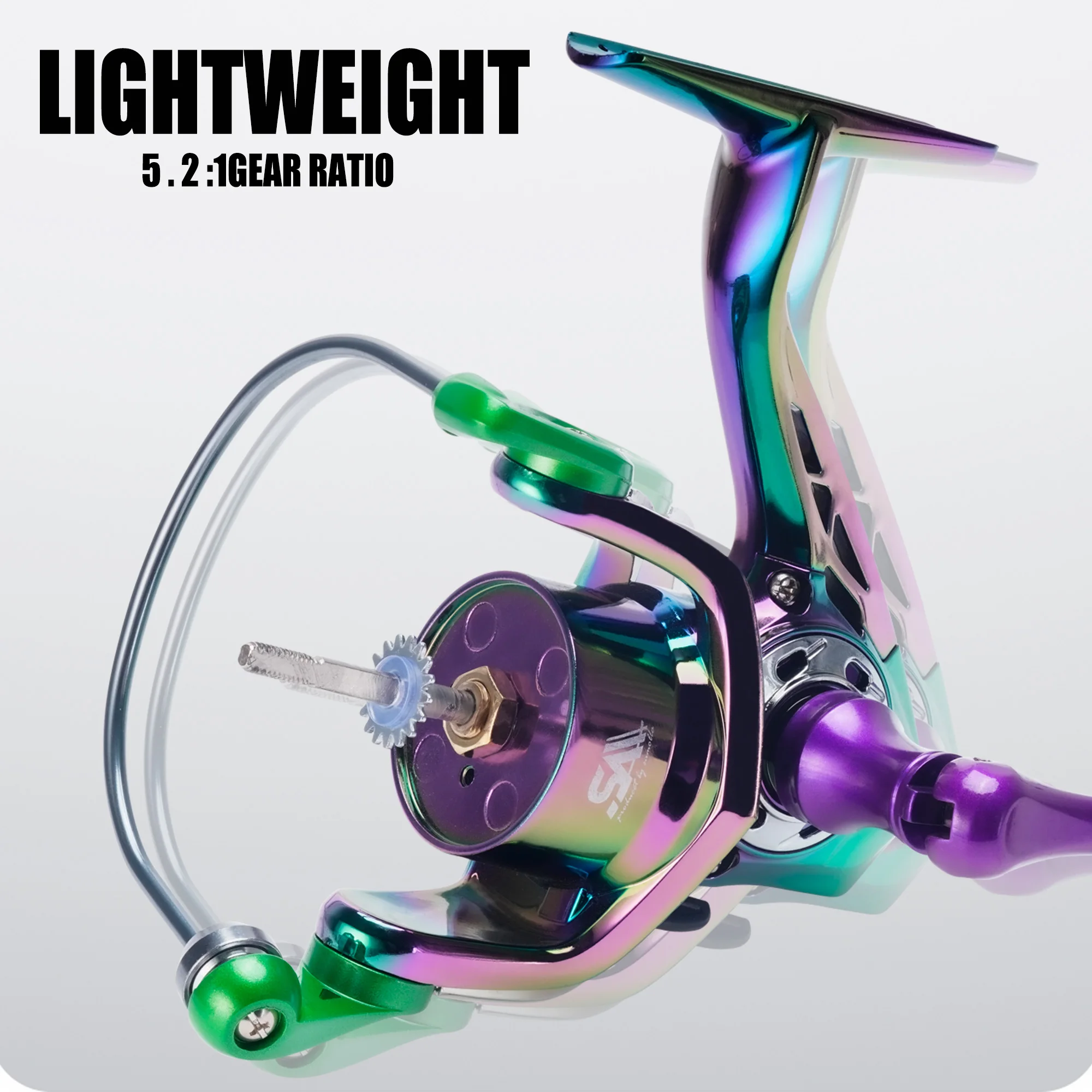 SAMOLLA carrete de pesca de agua salada giratorio 1000-7000 6 + 1BB 5,2: 1 arrastre máximo 10KG carretes a prueba de agua rueda giratoria bobina de pesca - imagen 5