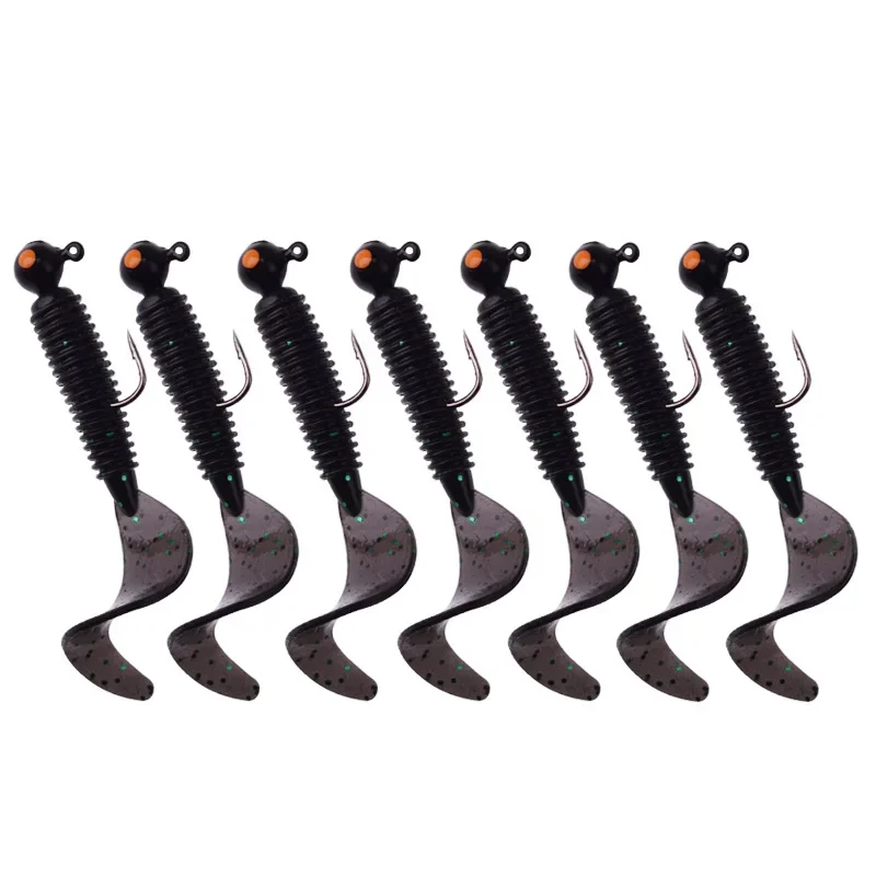 Jig Wobbler 5cm 3.2g para lucio y carpa – Señuelo vinilo - imagen 5