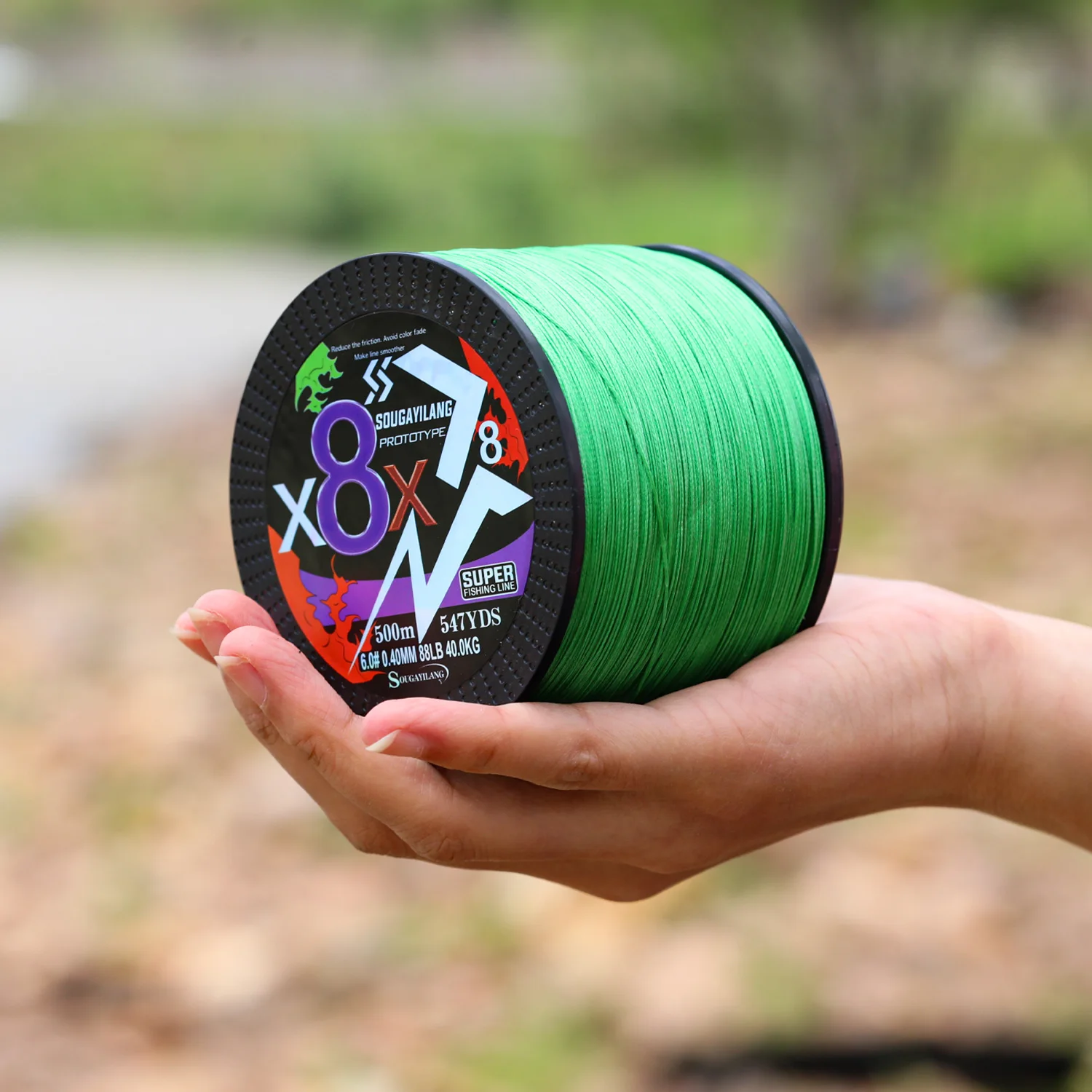 Línea de PE trenzada serie Sougayilang X8, 4 hebras, 300m, 500m, línea de pesca suave, pesca de carpa de agua dulce de lubina cruciana - imagen 4