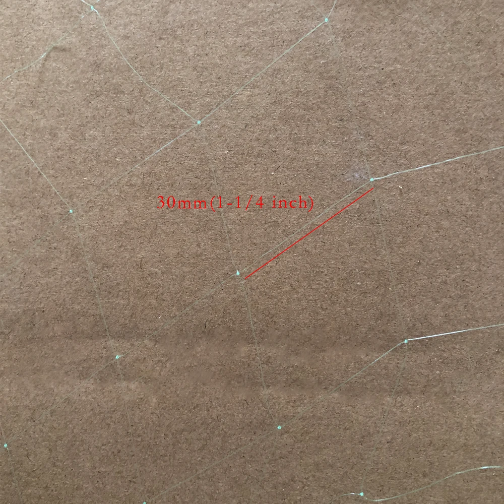 POUI COME DERAM-monofilamento de nailon, productos semiacabados, hilo de red de pesca de 0,15mm, tamaño de malla de 30mm, accesorios de red - imagen 5