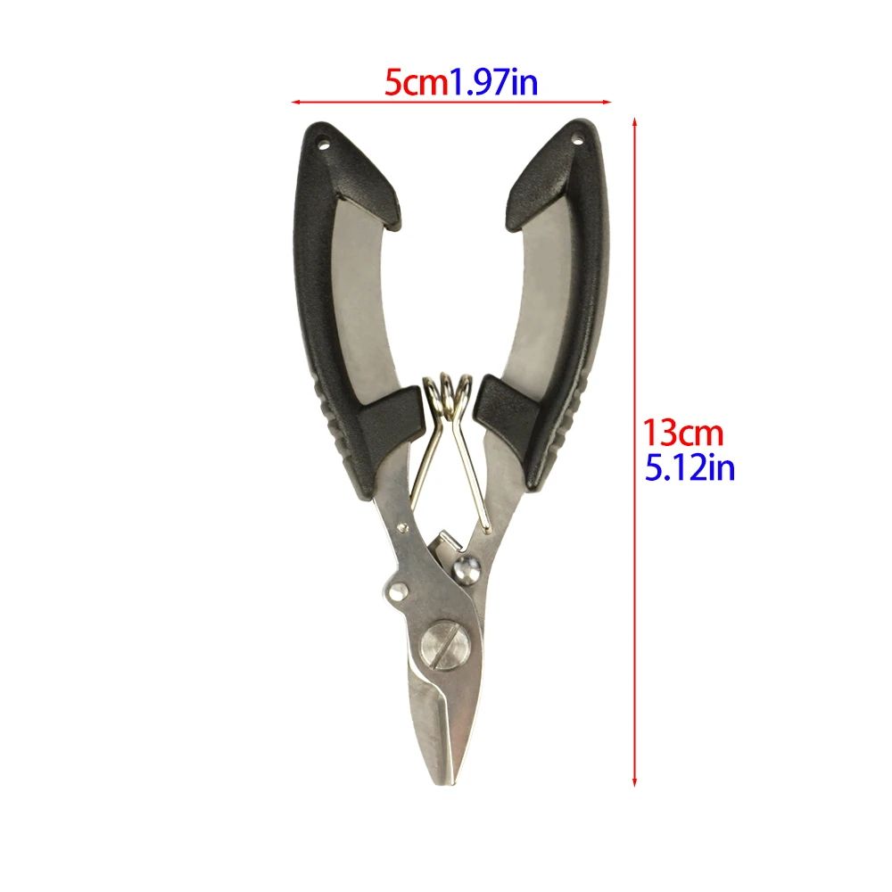 Hirisi Stainless Steel Fishing Scissors - Heavy Duty Tackle Tool with Pouch 3 Color Options Fishing Terminal Tackle - imagen 3
