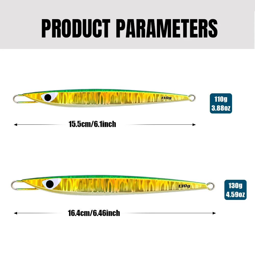 Jigging Pro C1 señuelo metálico semilargo para pesca de fondo - imagen 4
