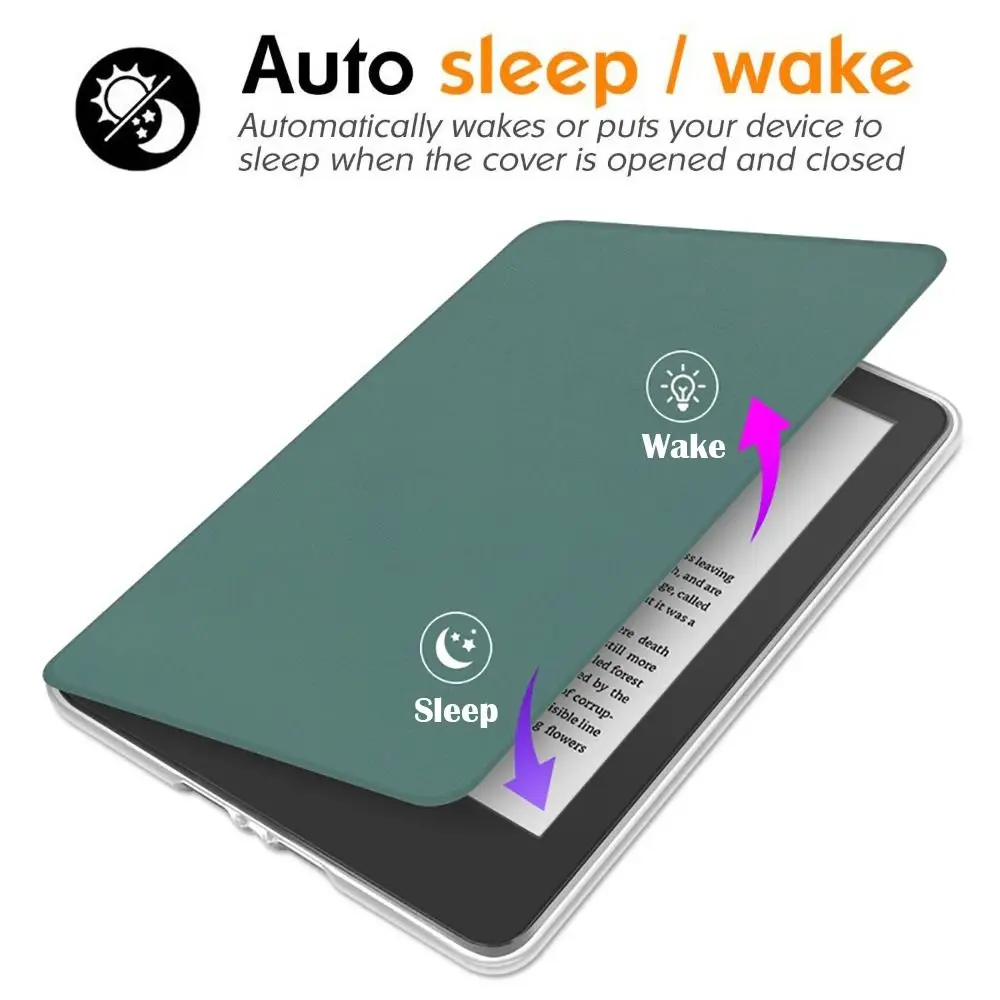 Para Kindle Paperwhite 1/2/3 Funda para lector electrónico 6 pulgadas cubierta trasera inteligente DP75SDI carcasa protectora acrílica Auto Wake/Sleep Folio Funda - imagen 5